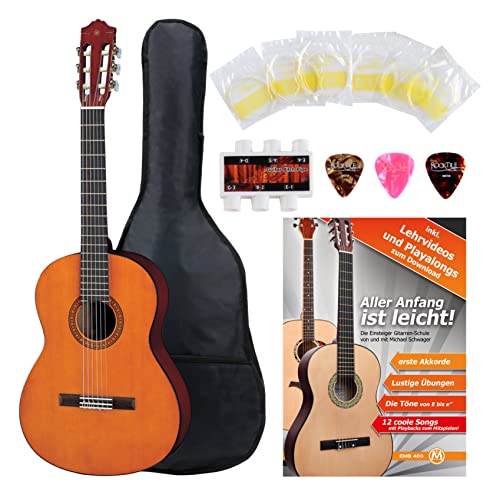Yamaha CS40 Konzertgitarre Set inkl. Zubehörset - 3/4 Größe - Decke: Fichte - Boden & Zargen:...