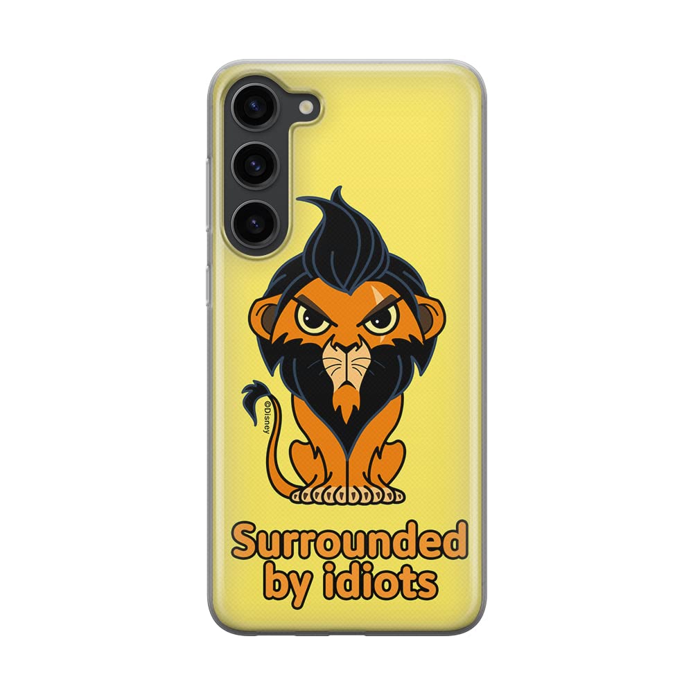 ERT GROUP mobile phone case for Samsung S23 original and officially Licensed Disney pattern Scar 001 optimally adapted to the shape of the mobile phone, case made of TPU