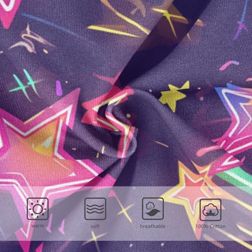 KLL Stars Neon Colorful Fashion Toddler Boy Soft Briefs Underwear Breathable Undies3