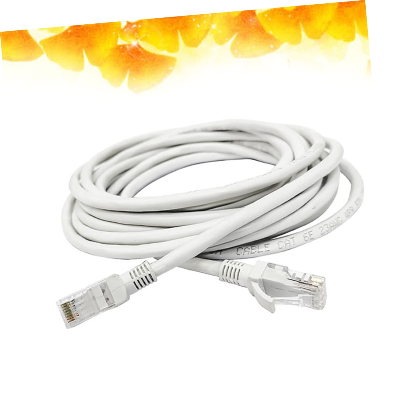 Câble Ethernet Cat6 Blanc 50 Mètres en Cuivre, Câble Réseau