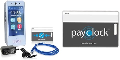 Miniatura 7 de Lathem Sistema de reloj de tiempo Wi-Fi sin contacto con 15 insignias (PCEXPRESS)