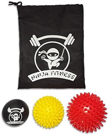 Spikey Massage Balls and Lacrosse Ball for Myofascial Release and Trigger Point Therapy