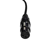 Vista 3 de Audio 2000s 2 Pack 3 pies XLR hembra a 1/4 pulgadas TRS ángulo recto E20103-2Pack