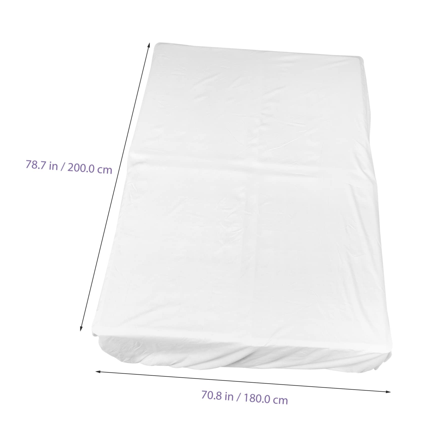 Funda de Colchón de Algodón de Color Cómoda Hogar Sábana Bajera de Algodón para Cama Individual Protección de Colchón