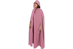 Ruziyoog Unisex Hooded Cloak Full Length Lightweight Halloween Christmas Party Cloak Vampire...