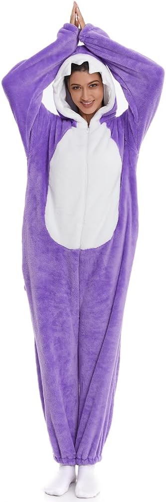 HSCTEK Adult Luxury Double-sided Flannel Shark Onesies with Hoodie(One set for single one) - Image 3