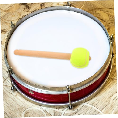 Baqueta YARNOW para tambor de cabeza de béisbol, diseño ergonómico para niños y adolescentes, mango de madera, ideal para tambor redoblante de banda escolar miniatura 6