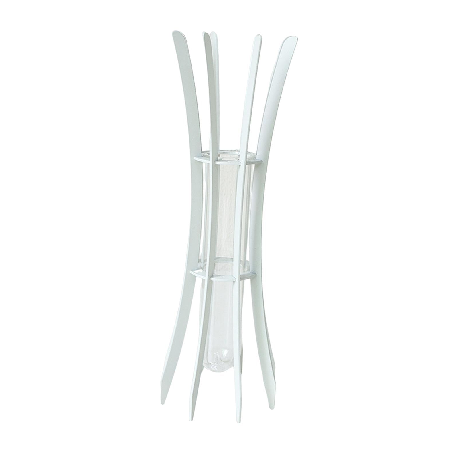 Bnf® Glass Test Tube Hydroponic Planter Vase Sturdy for Living Room Desk Ornament White 8x8x24cm|Home & Garden | Home Dcor| Vases-image-23