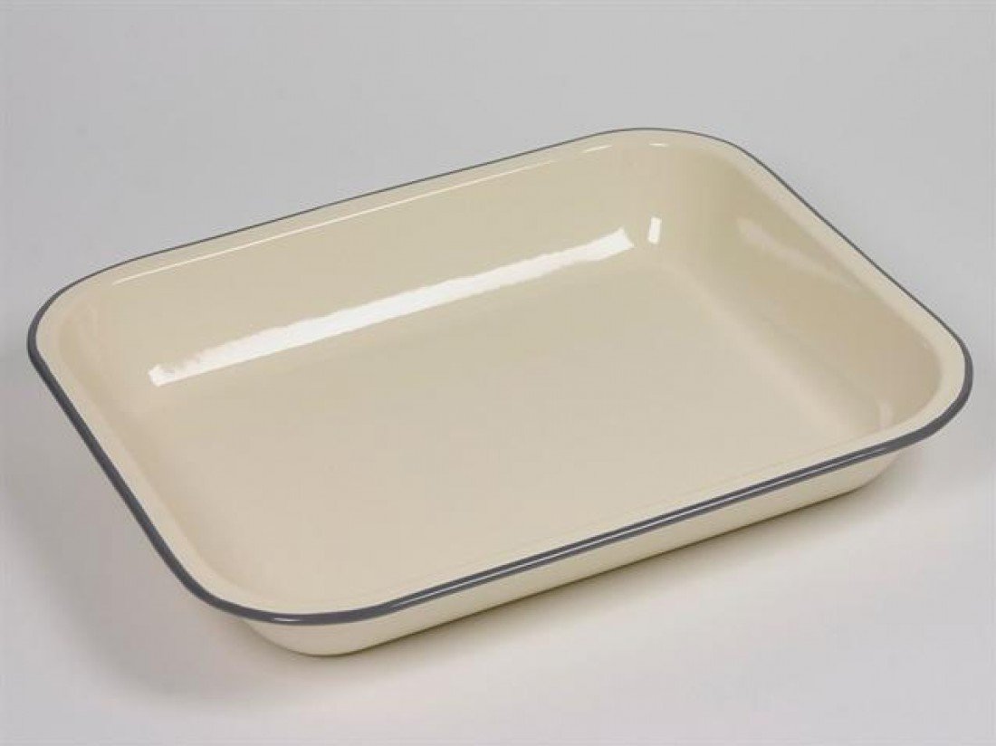 Falcon Enamel 34cm Bake Pan Cream