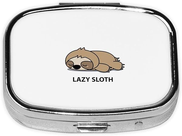 Amazon Co Jp 怠惰なナマケモノ 眠っているアイコン ピルケース 服薬管理 薬ケース 常備薬 携帯用 小型収納ケース ポータブル ミラー付き 薬入れ 超薄タイプ 密閉 多用途収納用 ドラッグストア
