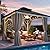 YITAHOME White Gazebo 10x10ft Hardtop Double Roof Canopy Galvanized Iron Aluminum Frame Outdoor Gazebo with Netting and Shaded Curtains Garden Tent for Patio, Backyard, Deck and Lawns, Grey Curtain