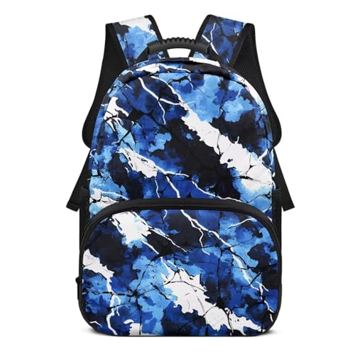 School Backpack Kids Camo Hunting Bookbag with Padded Straps Boys 17 Inch Blue Schol Bag Preschool Elementary Backpacks Back to School Gifts