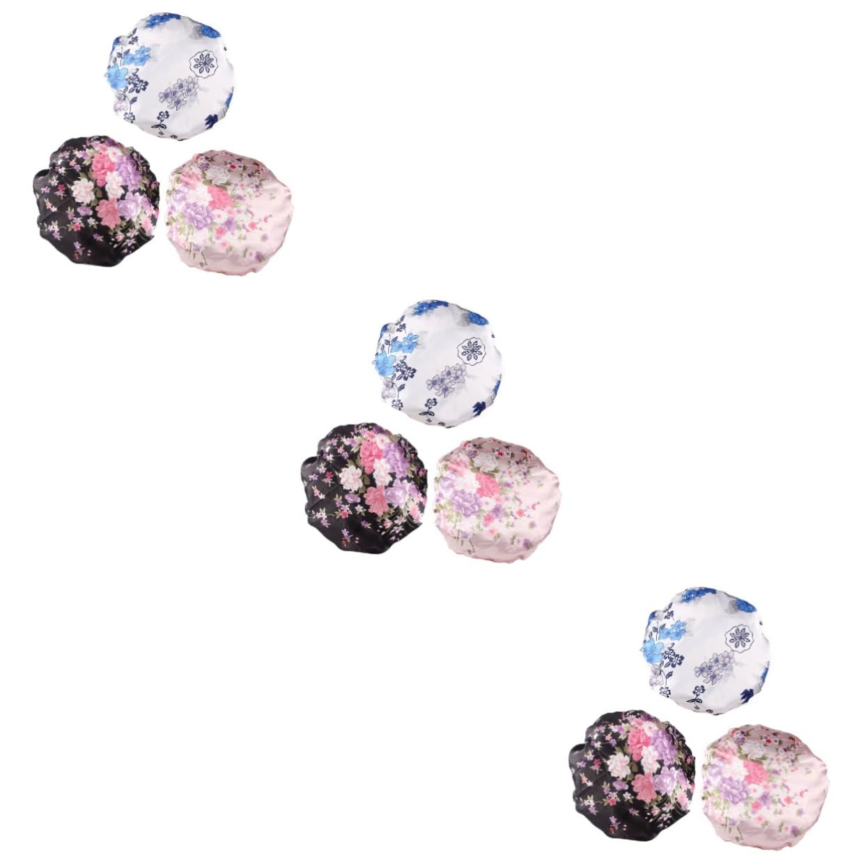 Didiseaon 9pezzi Chemoterapia Cappelli Da Notte Satin Per Donne Copricapo Elastico Per Perdita Di e Sonno Di Cuffie Stile Boho