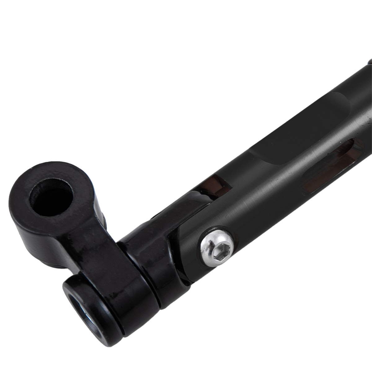 Specchio Moto Universale, Vetro Blu Anti-Vertigine Specchietto Retrovisore CNC con viti 8 mm 10 mm (nero)