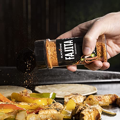 Image of Blackstone 4230 Fajita Powder for Veggies,Chicken,Beef,Poultry,Steaks,Fries-Authentic Mexican Taste with Paprika,Cumin,and Garlic,All-Purpose Griddle Seasoning Mix,6.2 Oz,Multicolored (Pack of 6)
