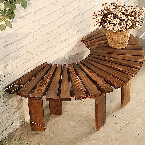 Banc de patio sans dossier idéal pour créer un coin repos nature