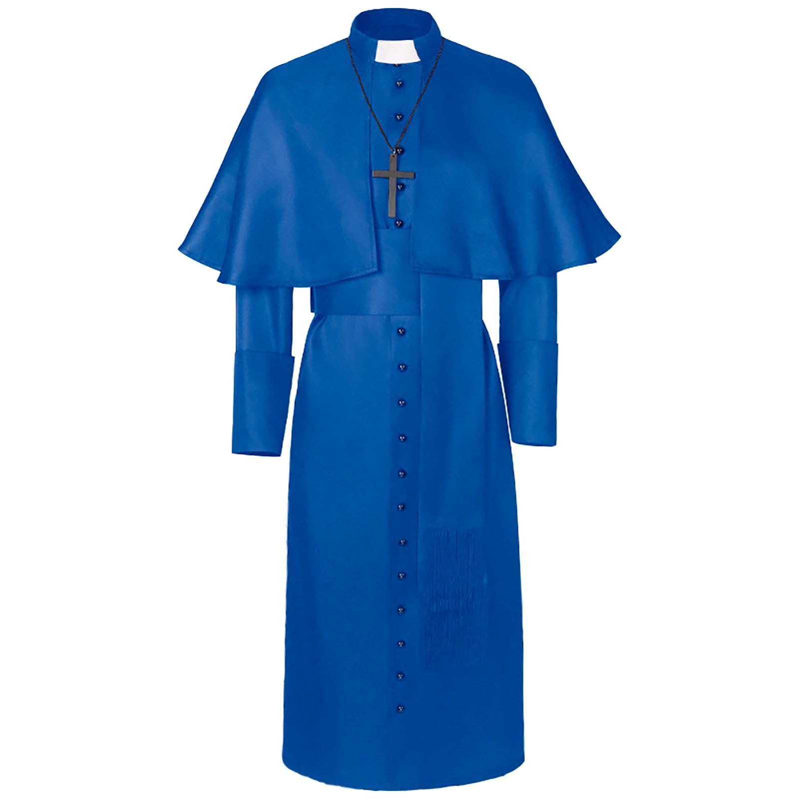 Priester Kostüm Herren Tunika, Geistlicher, Priester, Faschingskostüme Männer Prister Gewand Kostüm Mittelalterliche Robe Halloween Kostüm Für Mottoparty, Kirchen Kostüm, Zauberer Kostüm, Mönchsrobe