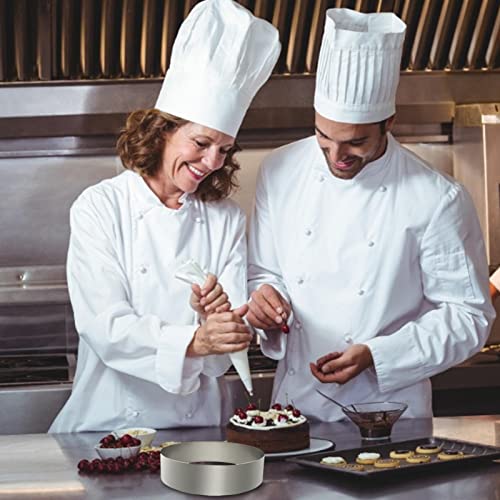 Anel de bolo de 3 unidades de aço inoxidável, 6/8/10 de polegada de cobertura de moldagem redonda Fo