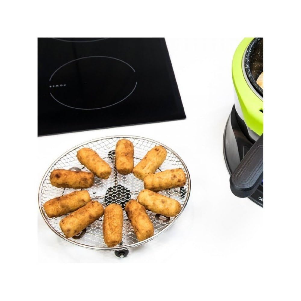 Cecotec Pack de Accesorios para Snacks y Cubeta Plana TurboCecofry 4D. Especial Snacks y Cubeta Plana para Pizzas, 3 Litros de Capacidad, Aptos para Lavavajillas