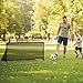 Goplus Soccer Goal, Portable POP Up Toddler Soccer Net with Metal Frame, Ground Stakes, Quick Setup, Foldable Soccer Training Equipment for Outdoor Practice Games (47