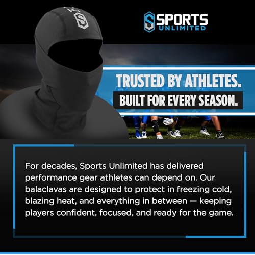 Image of Sports Unlimited Adult /Kids Hood, Football Shiesty Mask, Ski Mask for Men and Women, Summer Balaclava (Warm /Cooling Options)