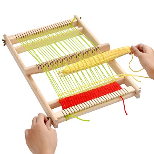 Foccts USXL333 Wooden Multi-Craft Weaving Loom Large Frame 9.84 X 15.35 X 1.3Inch, Tapestry Loom Wooden Weaving Loom Creative Diy Weaving Art For Kids thumb #3