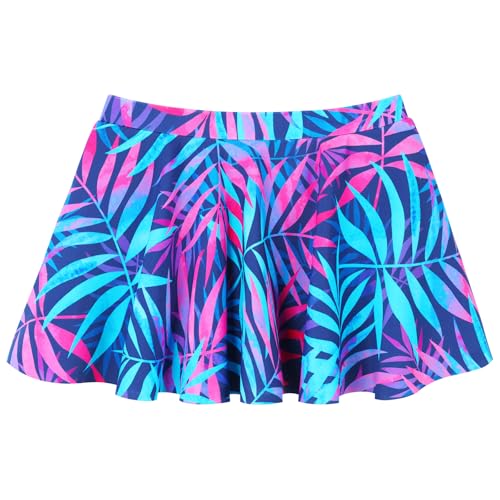 Girls Rash Guard Swimsuits Set 2 Pcs Bathing Suit UPF50+ Short Sleeve Kids Beach Swimming Skirts with Shorts Swimwear 3-14Y3