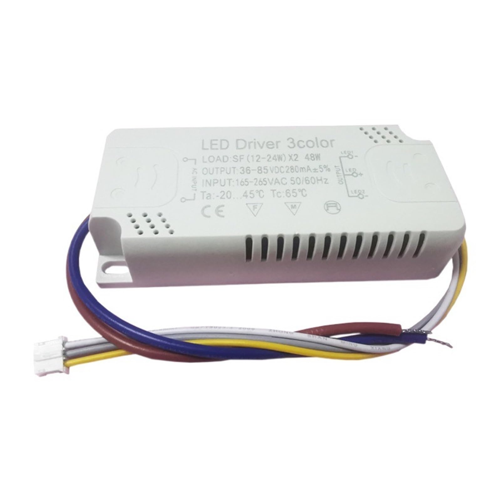 Plafonnier LED bicolore haute performance avec driver courant constant
