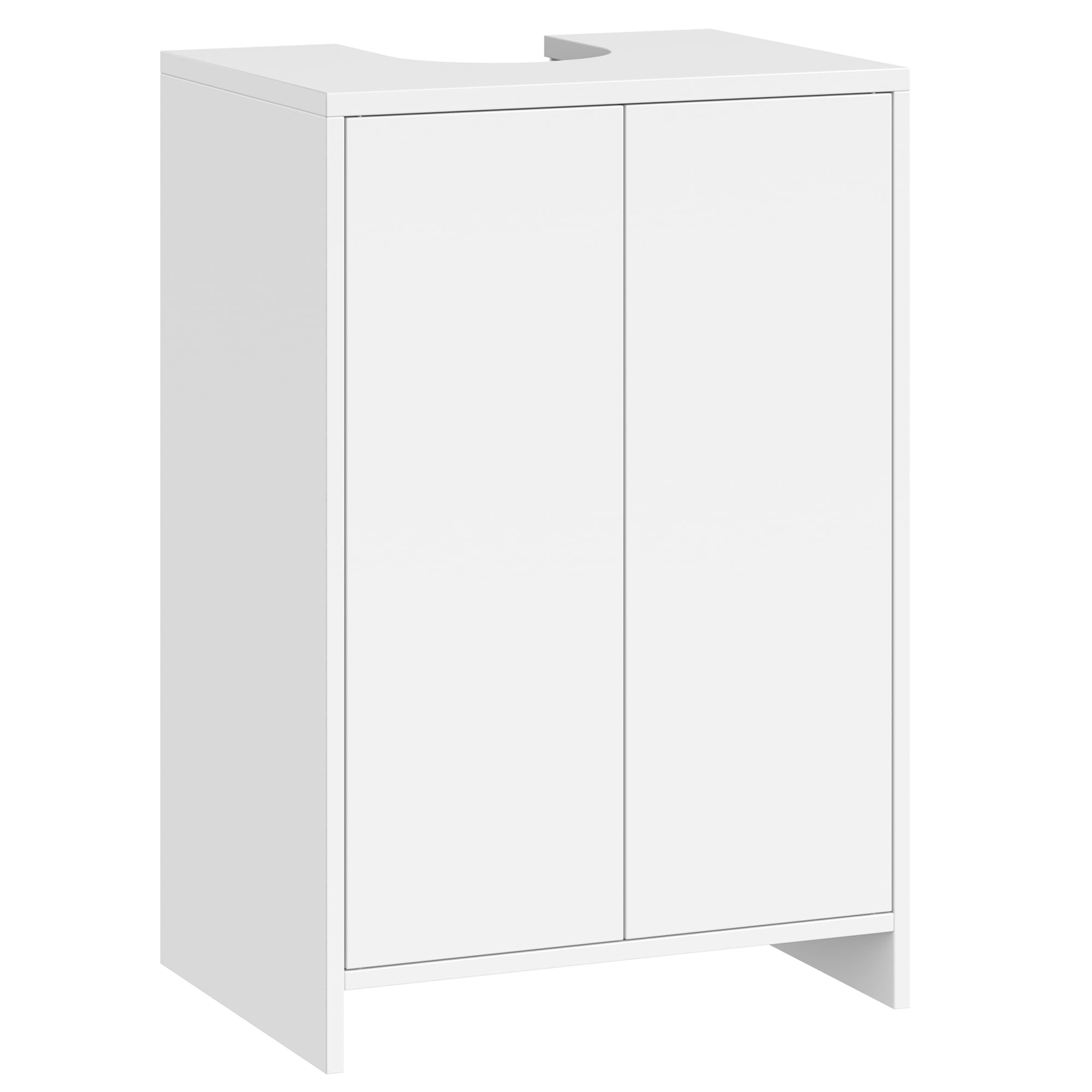 Hzuaneri Szafka pod umywalkę, Meble łazienkowe, 30x40x60cm, biały | 2 drzwi, regulowana półka, wygodna przestrzeń do przechowywania, niezależny, nowoczesny minimalistyczny styl, BC00403X