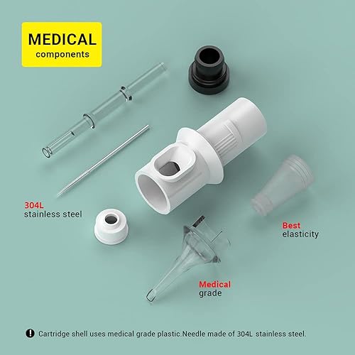 Miniatura 9 de OTBK Agujas de cartucho de tatuaje (20 unidades), cartuchos de tatuaje 7RL desechables profesionales, agujas de tatuaje esterilizadas, agujas de