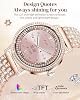 Smartwatch para Mujer con Diamantes, Pantalla TFT de 1.27'', Bluetooth para Contestar/Hacer Llamadas, Monitor de Ritmo Cardíaco y Sueño, 100+ Modos Deportivos, Reloj Inteligente para Android (Dorado) 4