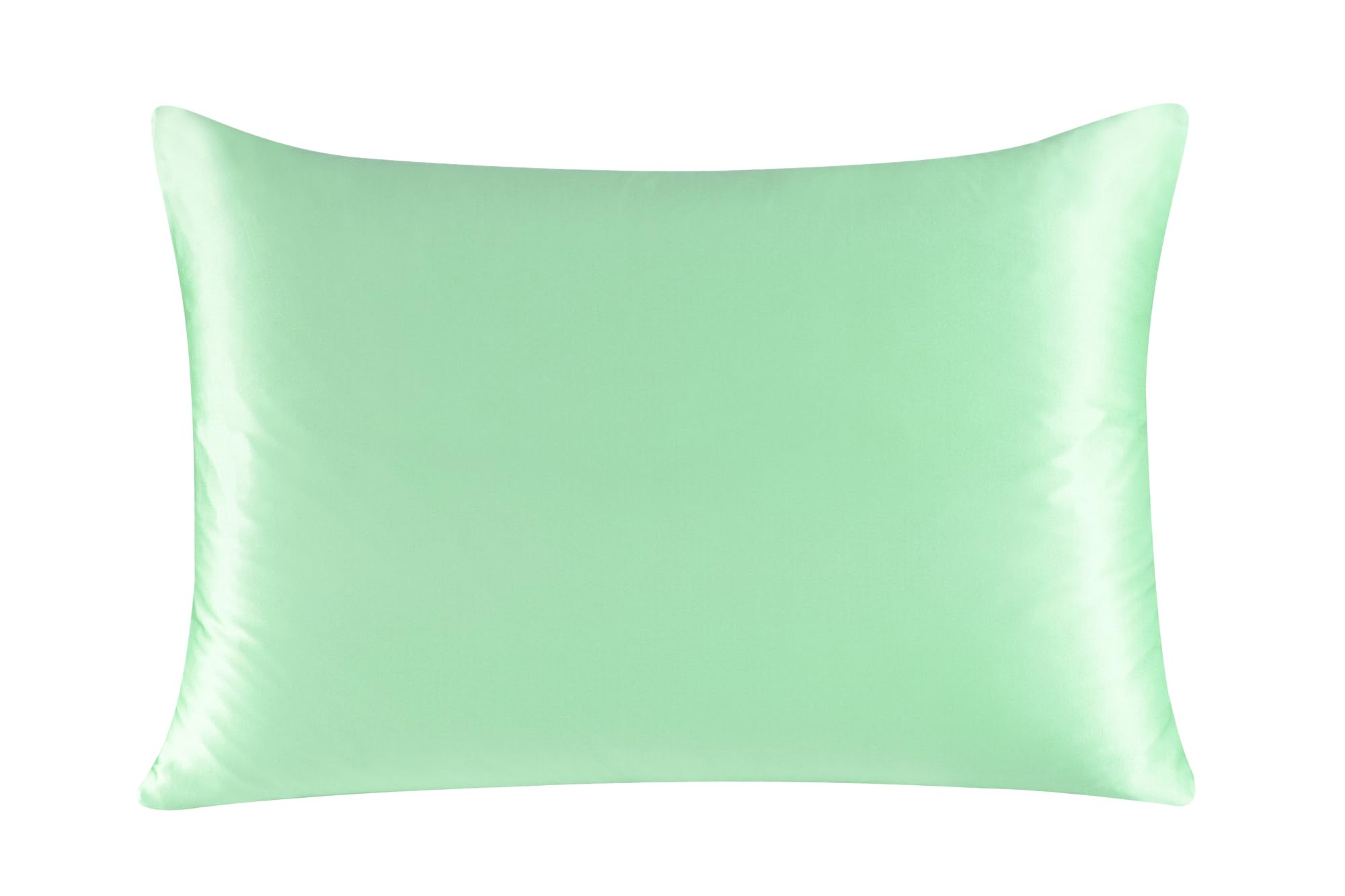 townssilk Federa di seta,100% naturale seta di gelso 19momme,doppia faccia,benefica per capelli e pelle,federa seta cuscino,ipoallergenica,cerniera nascosta,600 fili,1 pz,40x60cm,Verde