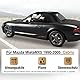 Frankberg Cabrioverdeck Softtop Verdeckbezug Schwarz für MX-5 I NA MX-5 II NB 1.6L 1.8L 1989-2005 MA011332