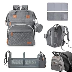 Treboler | Mochila Bebe Pañalera Multifuncional | Bolso Carro Bebe | Bolsa Carro Bebe Organizador | Pañaleras para Bebes Cambiador Bebe | Mochila Carro Bebe con Ganchos Carro Bebe