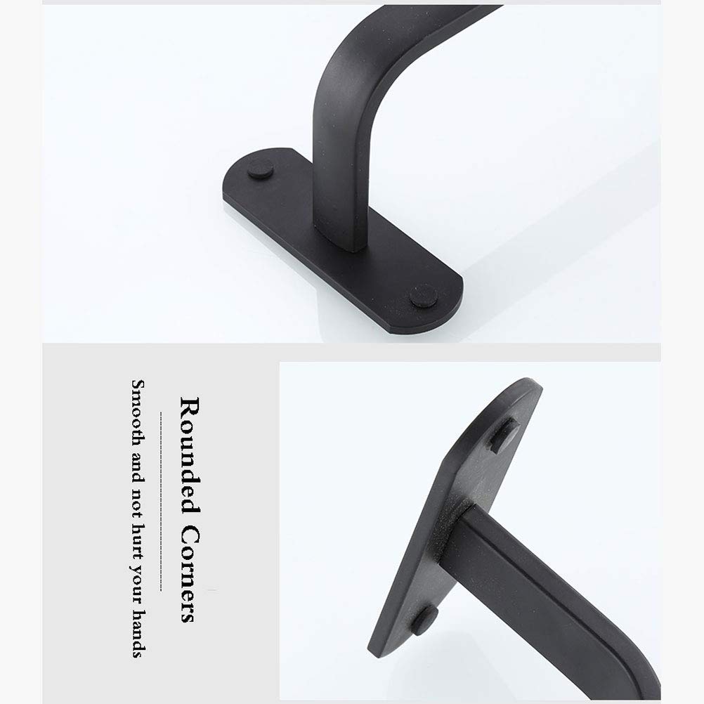 Portasciugamani da bagno a parete, portasciugamani in alluminio con spazio di dislocazione multistrato, portasciugamani per bagno, cucina, hotel, nero, triplo strato 30 cm (bianco triplo strato 50 cm)