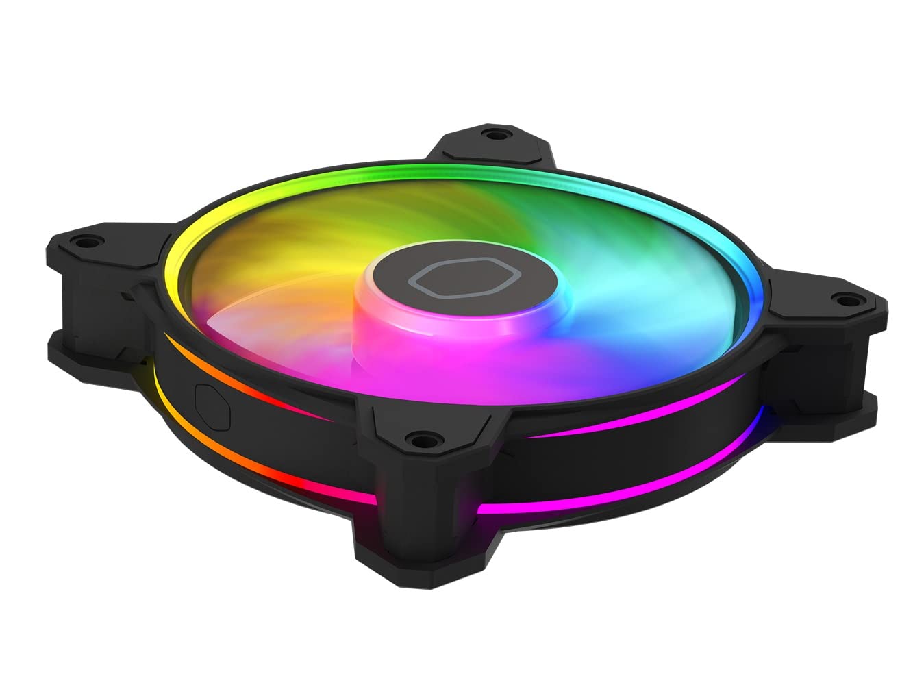 Cooler Master MasterFan MF120 Halo2 ARGB: Case & Cooling Fan, Dual Ring Addressable RGB Lighting, Rifle Bearing - Image 4