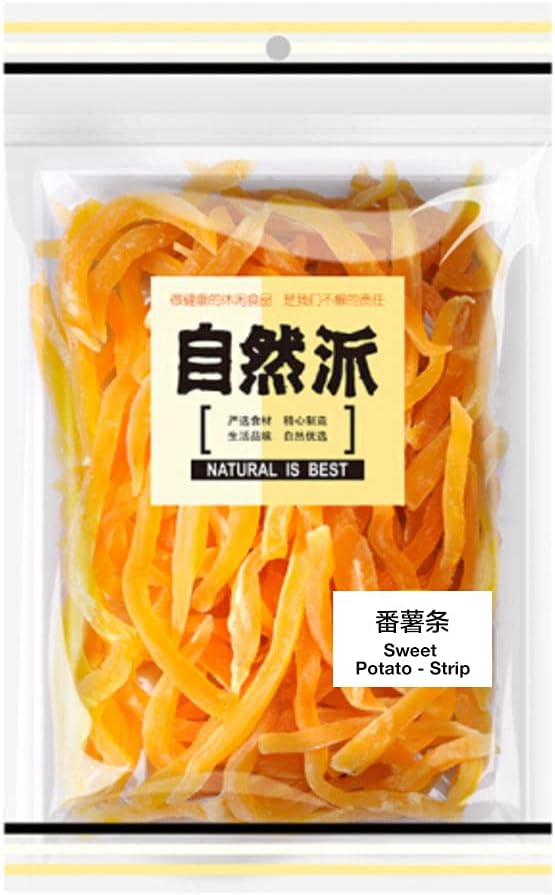 Dried sweet potato strips snack