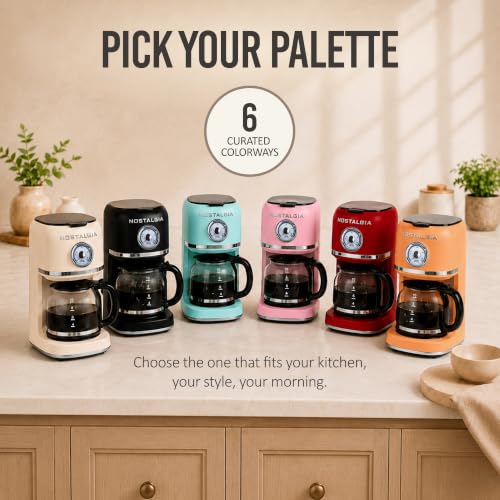 Nostalgia Classic Retro 10 Cup Coffee Maker, Black - image 8