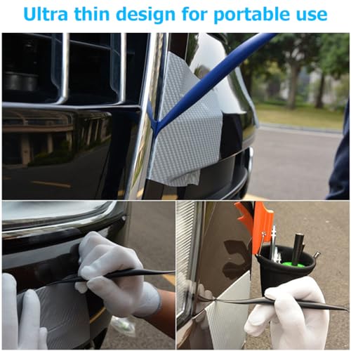 JNNJ 3 Stücke Autos Micro Rakel Vinyl Wraps, Auto Micro Rakel Set, 3 in 1 Magnet Micro Rakel Wraps Stick, Für Die Montage Von Fahrzeug Wraps Und Tönungen, Universal-Folienhalterung Für Autos