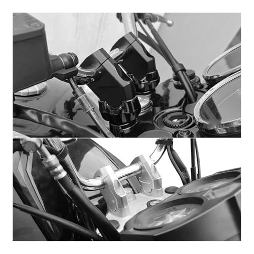 Guidon riser bar mount pour DL650 lors de longs voyages - 4