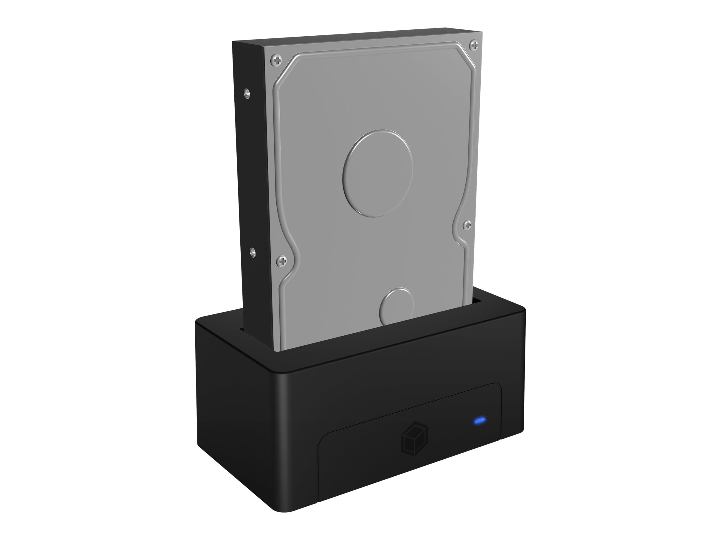 ICY BOX Stacja dokująca dysk twardy/dysk twardy USB 3.0 do SATA 2,5 cala i 3,5 cala, stacja do klonowania dysku twardego i dysk, adapter, zewnętrzny, IB-1121-U3