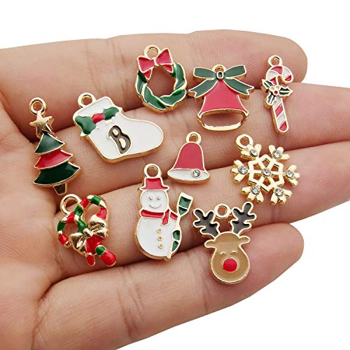 60pcs assortiti smalto oro placcato albero di