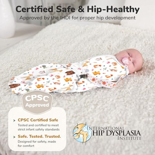 Image of Mama Cheetah Baby Swaddle Sack, Organic Cotton Swaddle Blanket, Adjustable Swaddle Sleep Sacks, Easy Swaddles for Boy Girl 0-3 Month, Baby Essentials, 3-Pack