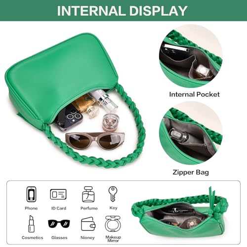 Bolso de hombro de cuero para mujer, hobo y clutch mini miniatura 4