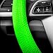 FH Group FH3001GREEN Green Steering Wheel Cover (Silicone Snake Pattern Massaging grip in Color-Fit Most Car Truck Suv or Van)