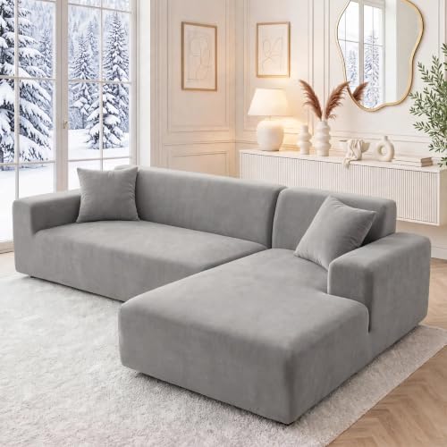 NAKIHOUSE Dicke Samt Sofa Überzug, Sofabezug mit einem...