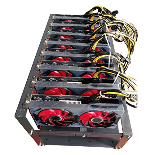 Marco para Minería Abierta Yunseity con 4 Ventiladores 12cm Negro miniatura 6