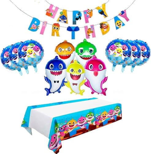 Generic ""13 PCS"" Shark Balloons - Shark Family Balloons - Shark...