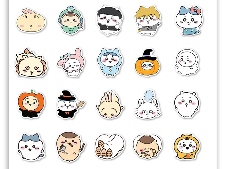 Amazon.co.jp: ちいかわ ステッカー シール ハチワレ うさぎ モモンガ