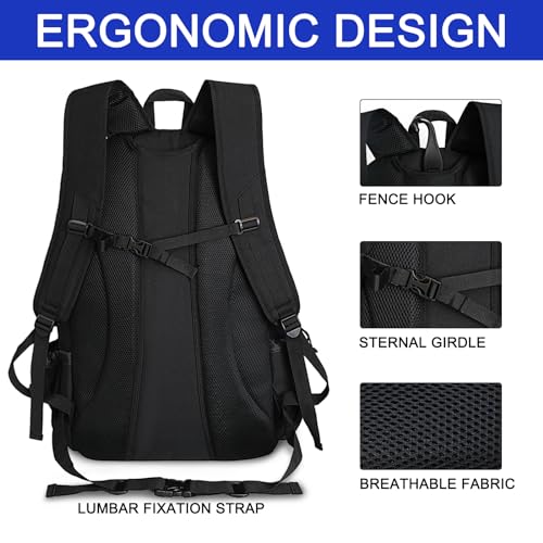 LARIPOP Turf Lacrosse Bag - Extra Large Hockey Backpack Bag for Lacrosse Equipment with Two Stick Holders and Compartment